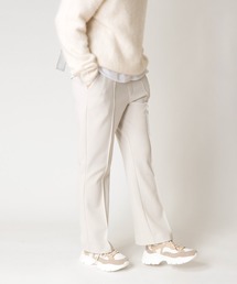 センターピンタック裏起毛パンツ