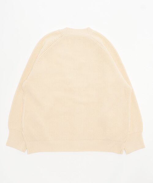 WHITELAND（ホワイトランド）の「WHITELAND/ホワイトランド/RIB CARDIGAN（カーディガン/ボレロ・メンズ・ブラック/アイボリー・F）」の3枚目の写真
