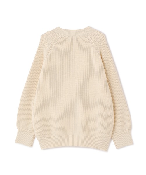 WHITELAND（ホワイトランド）の「WHITELAND/ホワイトランド/RIB CARDIGAN（カーディガン/ボレロ・メンズ・ブラック/アイボリー・F）」の7枚目の写真