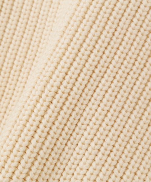 WHITELAND（ホワイトランド）の「WHITELAND/ホワイトランド/RIB CARDIGAN（カーディガン/ボレロ・メンズ・ブラック/アイボリー・F）」の11枚目の写真