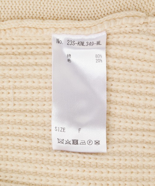 WHITELAND（ホワイトランド）の「WHITELAND/ホワイトランド/RIB CARDIGAN（カーディガン/ボレロ・メンズ・ブラック/アイボリー・F）」の12枚目の写真