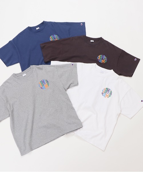 Champion(チャンピオン)の「CHAMPION/チャンピオン ヘビーウェイト/ルーズフィット ワンポイントロゴデザイン ショートスリーブTシャツ/半袖Tシャツ C3-X307(Tシャツ/カットソー・メンズ・グレー/ホワイト/ブラック・XL/L/M)」の19枚目の写真