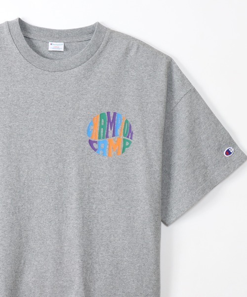 Champion(チャンピオン)の「CHAMPION/チャンピオン ヘビーウェイト/ルーズフィット ワンポイントロゴデザイン ショートスリーブTシャツ/半袖Tシャツ C3-X307(Tシャツ/カットソー・メンズ・グレー/ホワイト/ブラック・XL/L/M)」の22枚目の写真