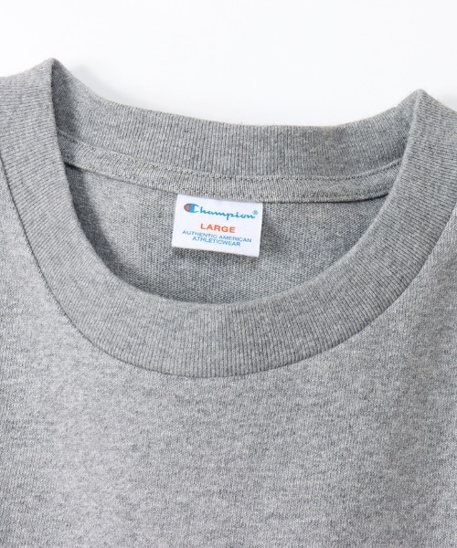 Champion(チャンピオン)の「CHAMPION/チャンピオン ヘビーウェイト/ルーズフィット ワンポイントロゴデザイン ショートスリーブTシャツ/半袖Tシャツ C3-X307(Tシャツ/カットソー・メンズ・グレー/ホワイト/ブラック・XL/L/M)」の20枚目の写真