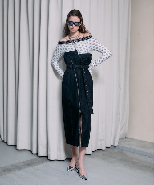 PRANK PROJECT（プランクプロジェクト）の「テーラードデニムワンピース/Tailored Denim Dress（ワンピース・レディース・ブラック/ブルー・FREE）」の13枚目の写真