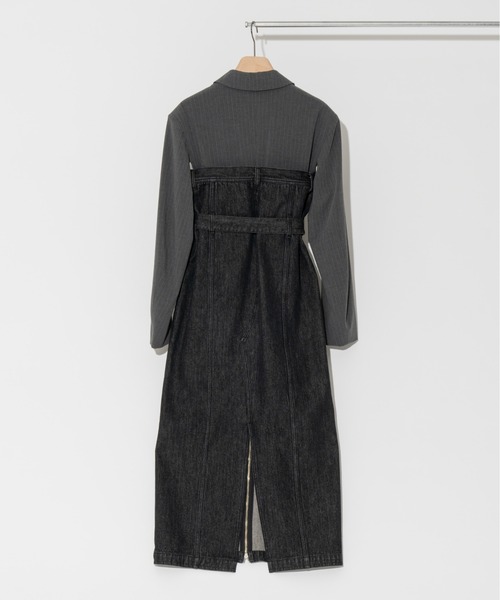 PRANK PROJECT（プランクプロジェクト）の「テーラードデニムワンピース/Tailored Denim Dress（ワンピース・レディース・ブラック/ブルー・FREE）」の12枚目の写真