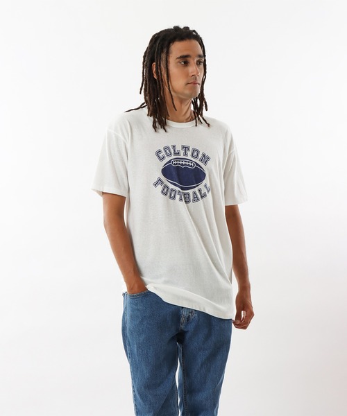 Champion(チャンピオン)の「【Champion/チャンピオン】メンズ TRUE TO ARCHIVES ショートスリーブTシャツ(Tシャツ/カットソー・メンズ・モスグリーン/ホワイト/ネイビー・MEDIUM/LARGE)」の4枚目の写真