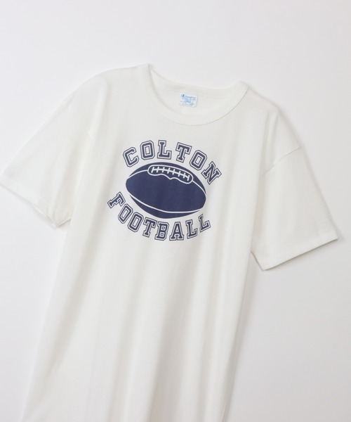 Champion(チャンピオン)の「【Champion/チャンピオン】メンズ TRUE TO ARCHIVES ショートスリーブTシャツ(Tシャツ/カットソー・メンズ・モスグリーン/ホワイト/ネイビー・MEDIUM/LARGE)」の11枚目の写真