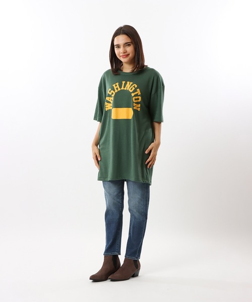 Champion(チャンピオン)の「【Champion/チャンピオン】メンズ TRUE TO ARCHIVES ショートスリーブTシャツ(Tシャツ/カットソー・メンズ・モスグリーン/ホワイト/ネイビー・MEDIUM/LARGE)」の14枚目の写真