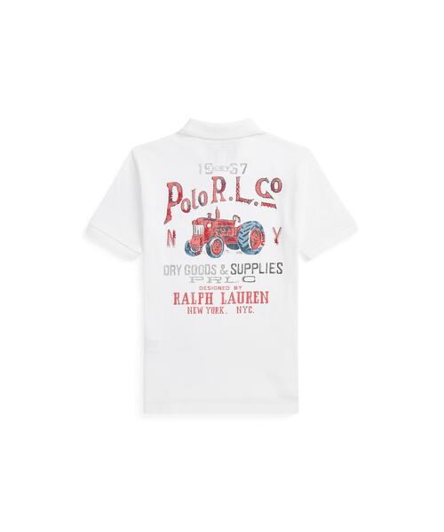 POLO RALPH LAUREN CHILDRENSWEAR(ポロ ラルフ ローレン チルドレンズウェア)の「コットン メッシュ グラフィック ポロシャツ(ポロシャツ・キッズ・ホワイト・L/XL/S/M)」の3枚目の写真