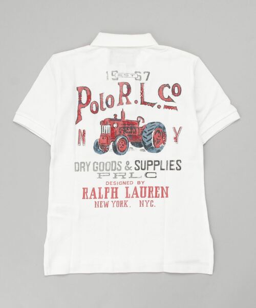 POLO RALPH LAUREN CHILDRENSWEAR(ポロ ラルフ ローレン チルドレンズウェア)の「コットン メッシュ グラフィック ポロシャツ(ポロシャツ・キッズ・ホワイト・L/XL/S/M)」の4枚目の写真