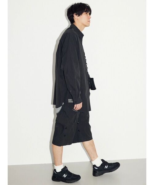 CRAFT STANDARD BOUTIQUE（クラフトスタンダードブティック）の「綿ナイロンダンプレギュラーカラーシャツ（シャツ/ブラウス・メンズ・ブラック/オフホワイト/アイボリー/カーキ/ベージュ・M/L/LL）」の22枚目の写真