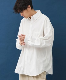 綿ナイロンダンプレギュラーカラーシャツ