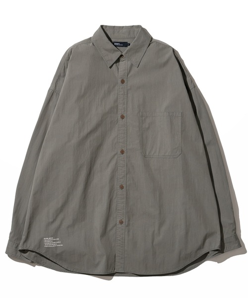 CRAFT STANDARD BOUTIQUE（クラフトスタンダードブティック）の「綿ナイロンダンプレギュラーカラーシャツ（シャツ/ブラウス・メンズ・ブラック/オフホワイト/アイボリー/カーキ/ベージュ・M/L/LL）」の5枚目の写真