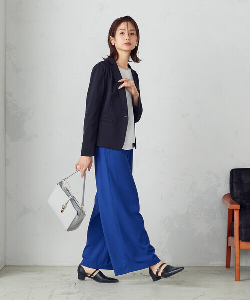 COMME CA ISM（コムサイズム）の「イージー ワイドパンツ（その他パンツ・レディース・ブルー/マスタード/チャコール・MEDIUM/LARGE）」の16枚目の写真