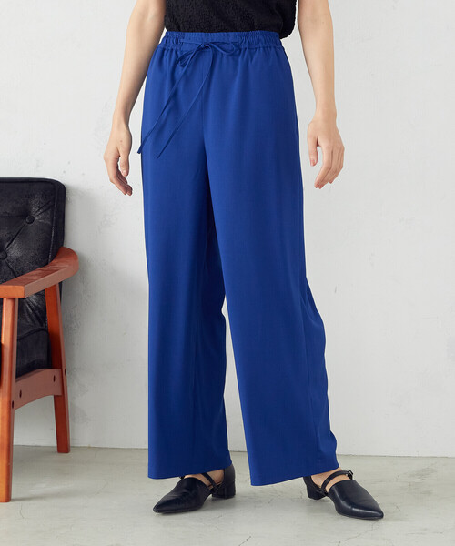 COMME CA ISM（コムサイズム）の「イージー ワイドパンツ（その他パンツ・レディース・ブルー/マスタード/チャコール・MEDIUM/LARGE）」の11枚目の写真