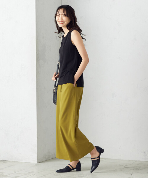 COMME CA ISM（コムサイズム）の「イージー ワイドパンツ（その他パンツ・レディース・ブルー/マスタード/チャコール・MEDIUM/LARGE）」の17枚目の写真