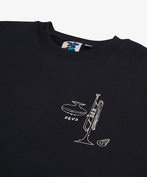 DEUS EX MACHINA(デウスエクスマキナ)の「R.G CATO CREW(スウェット・メンズ・ミント/ブラック・LARGE/MEDIUM/SMALL)」の8枚目の写真