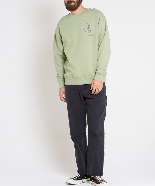 DEUS EX MACHINA(デウスエクスマキナ)の「R.G CATO CREW(スウェット・メンズ・ミント/ブラック・LARGE/MEDIUM/SMALL)」の11枚目の写真