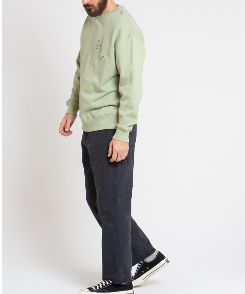 DEUS EX MACHINA(デウスエクスマキナ)の「R.G CATO CREW(スウェット・メンズ・ミント/ブラック・LARGE/MEDIUM/SMALL)」の12枚目の写真
