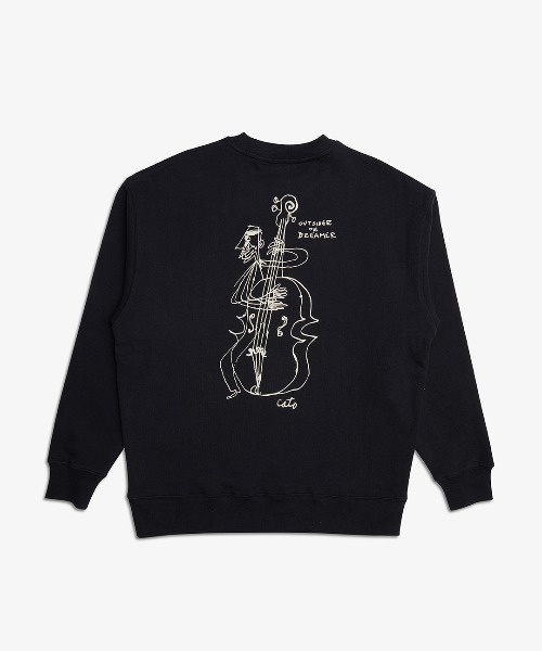 DEUS EX MACHINA(デウスエクスマキナ)の「R.G CATO CREW(スウェット・メンズ・ミント/ブラック・LARGE/MEDIUM/SMALL)」の7枚目の写真
