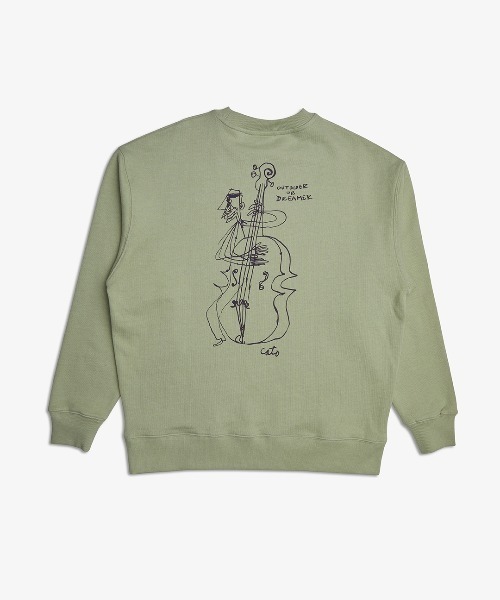 DEUS EX MACHINA(デウスエクスマキナ)の「R.G CATO CREW(スウェット・メンズ・ミント/ブラック・LARGE/MEDIUM/SMALL)」の15枚目の写真