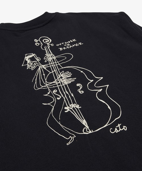 DEUS EX MACHINA(デウスエクスマキナ)の「R.G CATO CREW(スウェット・メンズ・ミント/ブラック・LARGE/MEDIUM/SMALL)」の9枚目の写真