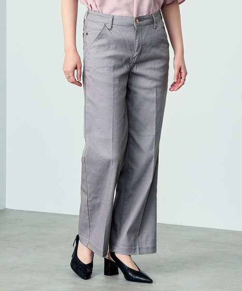 C17 LACHIC センタープレスワイドパンツ（スラックス）｜C17（シーセブンティーン）