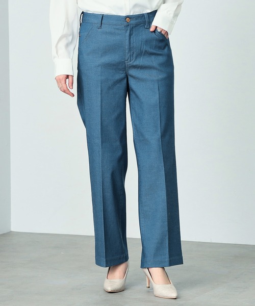 C17 LACHIC センタープレスワイドパンツ（スラックス）｜C17（シーセブンティーン）