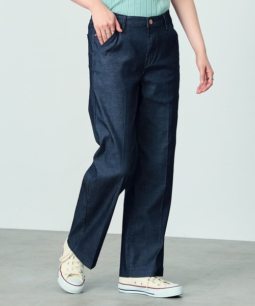 C17 LACHIC センタープレスワイドパンツ（スラックス）｜C17（シーセブンティーン）