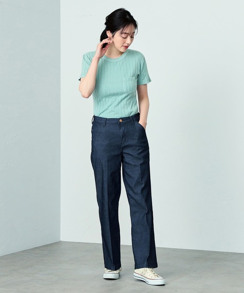 C17 LACHIC センタープレスワイドパンツ（スラックス）｜C17（シーセブンティーン）