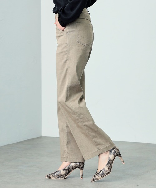 C17 LACHIC センタープレスワイドパンツ（スラックス）｜C17（シーセブンティーン）