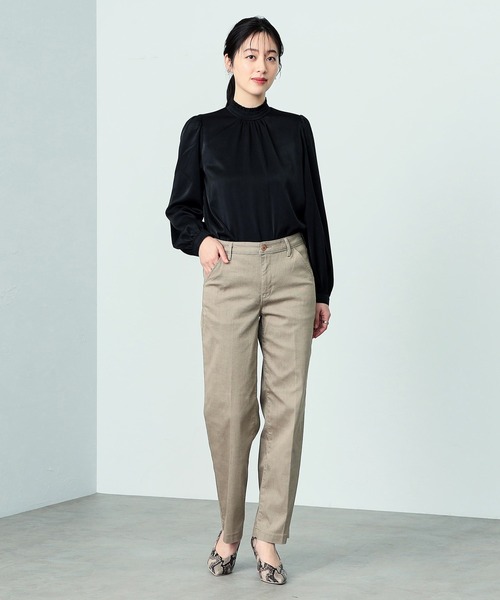 C17 LACHIC センタープレスワイドパンツ（スラックス）｜C17（シーセブンティーン）