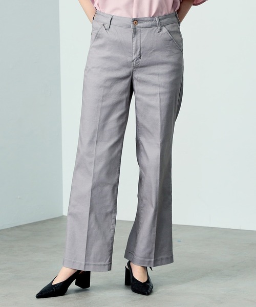 C17 LACHIC センタープレスワイドパンツ（スラックス）｜C17（シーセブンティーン）
