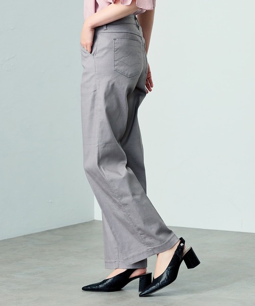 C17 LACHIC センタープレスワイドパンツ（スラックス）｜C17（シーセブンティーン）