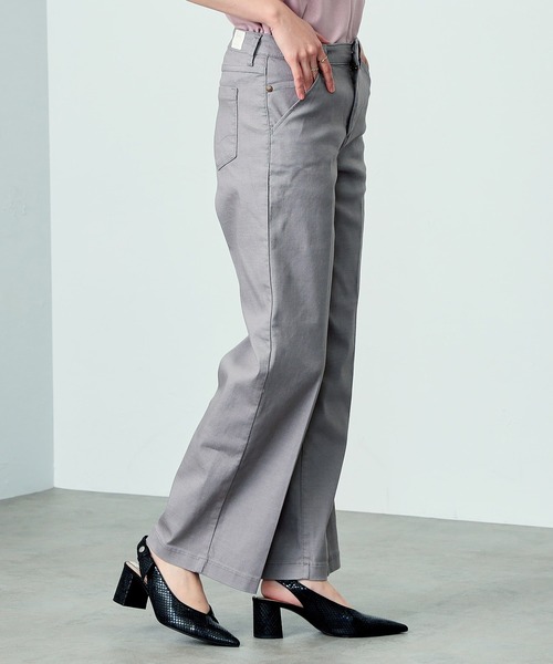 C17 LACHIC センタープレスワイドパンツ（スラックス）｜C17（シーセブンティーン）