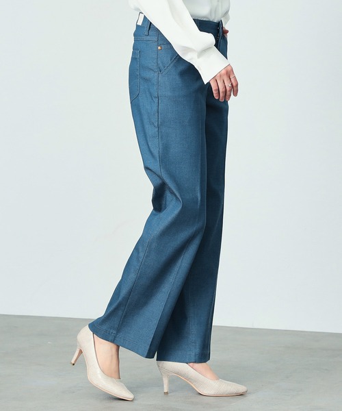 C17 LACHIC センタープレスワイドパンツ（スラックス）｜C17（シーセブンティーン）