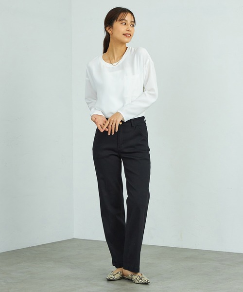 C17 LACHIC センタープレスワイドパンツ（スラックス）｜C17（シーセブンティーン）