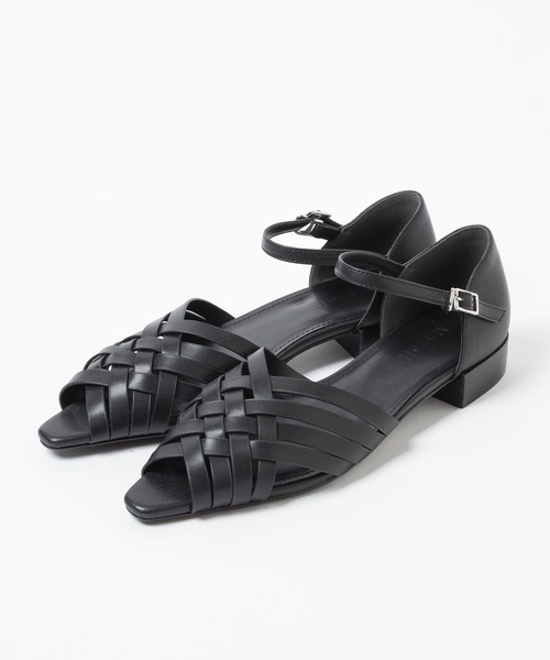 Mazell（マゼル）の「Mazell / 編み込みストラップパンプス（パンプス・レディース・オフホワイト/ブラック/ライトグリーン・35/36/37/38/39）」の7枚目の写真