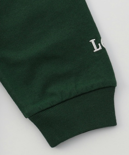Lee(リー)の「【110-150cm】キッズ カレッジロゴ刺繍長袖Tシャツ(Tシャツ/カットソー・キッズ・グリーン/チャコールグレー/オレンジ/ホワイト・150/120/130/140/110)」の11枚目の写真