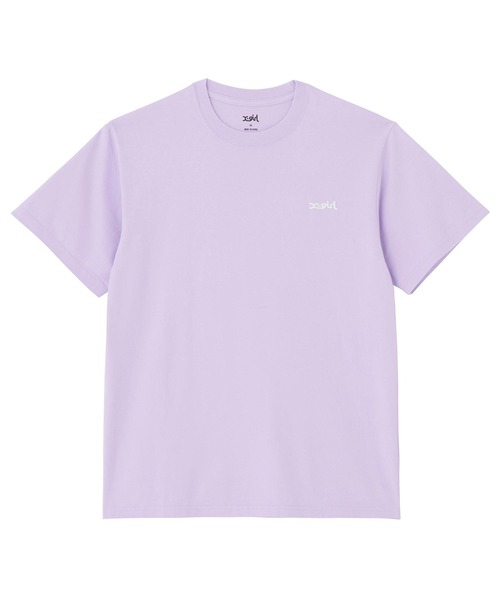 X-girl（エックスガール）の「MILK CROWN SPLASH S/S TEE（Tシャツ/カットソー・レディース・チャコール/ライトパープル/ホワイト・L/S/XL/M）」の12枚目の写真