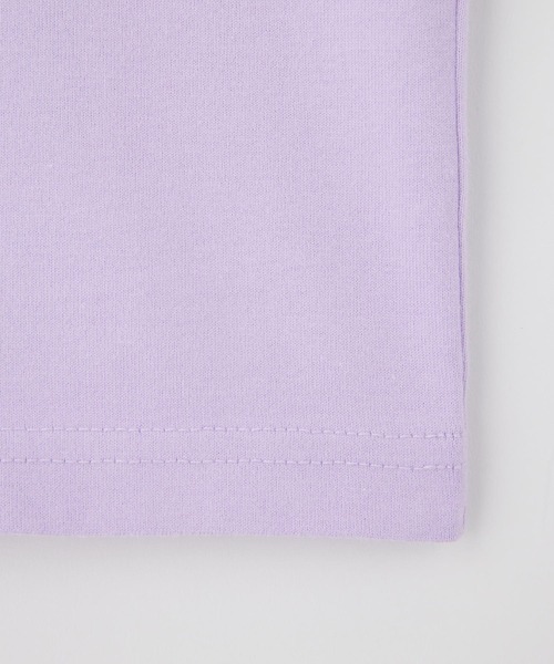 X-girl（エックスガール）の「MILK CROWN SPLASH S/S TEE（Tシャツ/カットソー・レディース・チャコール/ライトパープル/ホワイト・L/S/XL/M）」の6枚目の写真