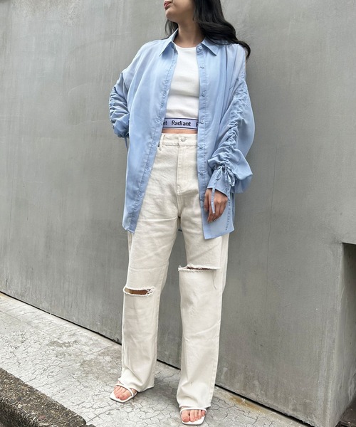 INGNI(イング)の「裾ゴムロゴタンク(タンクトップ・レディース・ブラック/オフホワイト・M)」の10枚目の写真