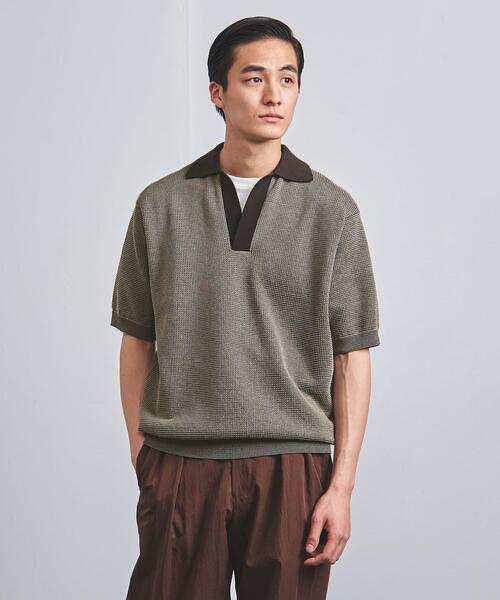 美品【UNITED ARROWS】コットン/アクリル タック スキッパー UNITED ARROWS（ユナイテッドアローズ）の「コットン/アクリル