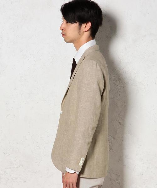 green label relaxing（グリーンレーベルリラクシング）の「LINEN RG NT 2PP- ジャケット（テーラードジャケット・メンズ・ベージュ/コバルトブルー・48/46/50/44/42）」の5枚目の写真