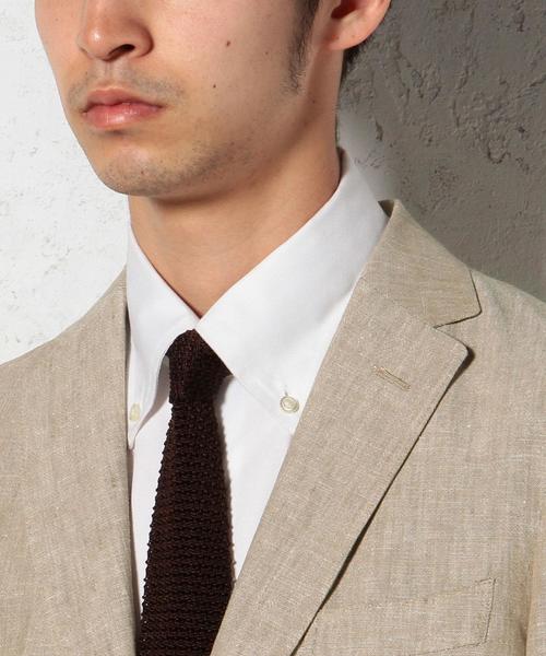 green label relaxing（グリーンレーベルリラクシング）の「LINEN RG NT 2PP- ジャケット（テーラードジャケット・メンズ・ベージュ/コバルトブルー・48/46/50/44/42）」の7枚目の写真