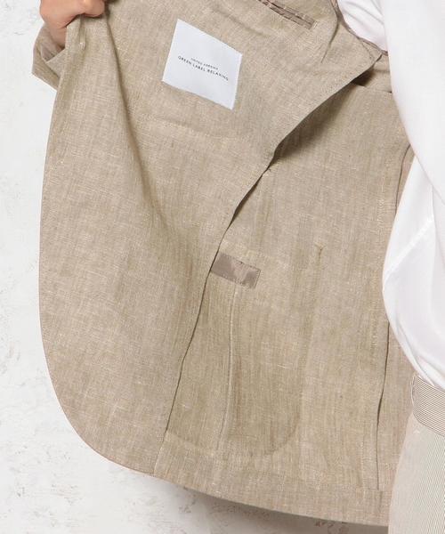 green label relaxing（グリーンレーベルリラクシング）の「LINEN RG NT 2PP- ジャケット（テーラードジャケット・メンズ・ベージュ/コバルトブルー・48/46/50/44/42）」の9枚目の写真