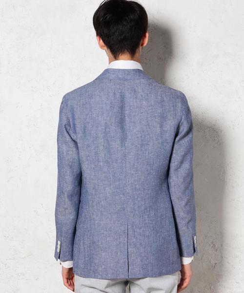 green label relaxing（グリーンレーベルリラクシング）の「LINEN RG NT 2PP- ジャケット（テーラードジャケット・メンズ・ベージュ/コバルトブルー・48/46/50/44/42）」の12枚目の写真