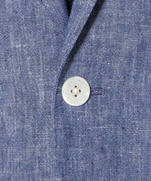 green label relaxing（グリーンレーベルリラクシング）の「LINEN RG NT 2PP- ジャケット（テーラードジャケット・メンズ・ベージュ/コバルトブルー・48/46/50/44/42）」の14枚目の写真