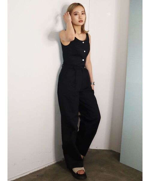 EMODA(エモダ)の「フロントボタントップ(キャミソール・レディース・ブラック/グリーン/アイボリー・FREE)」の22枚目の写真